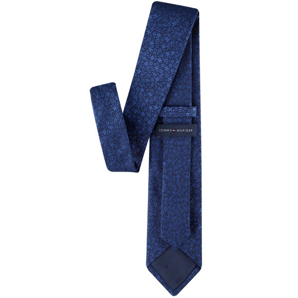 Tommy Hilfiger Men Musa Floral Tie Navy - Picture 2 of 2